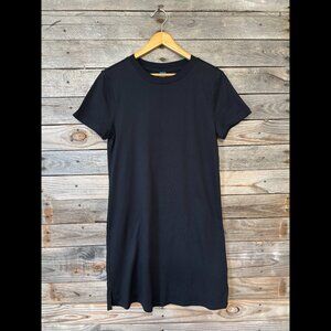 NWOT Old Navy Black Crew Neck 100% Cotton T-Shirt Dress - Size M